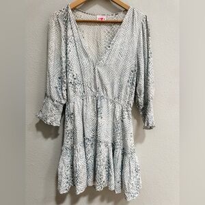 Buddy Love Snake Pattern Minidress